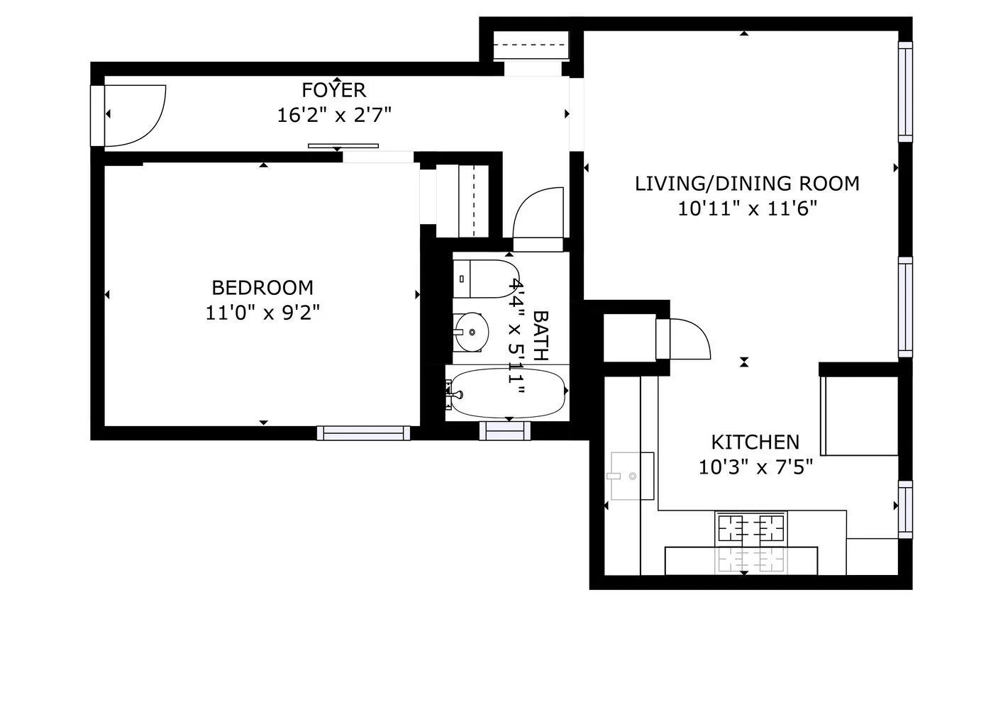Apartamento de 1 Dormitório à Venda em 50 Park Terrace East – Manhattan – New York – NY - 3