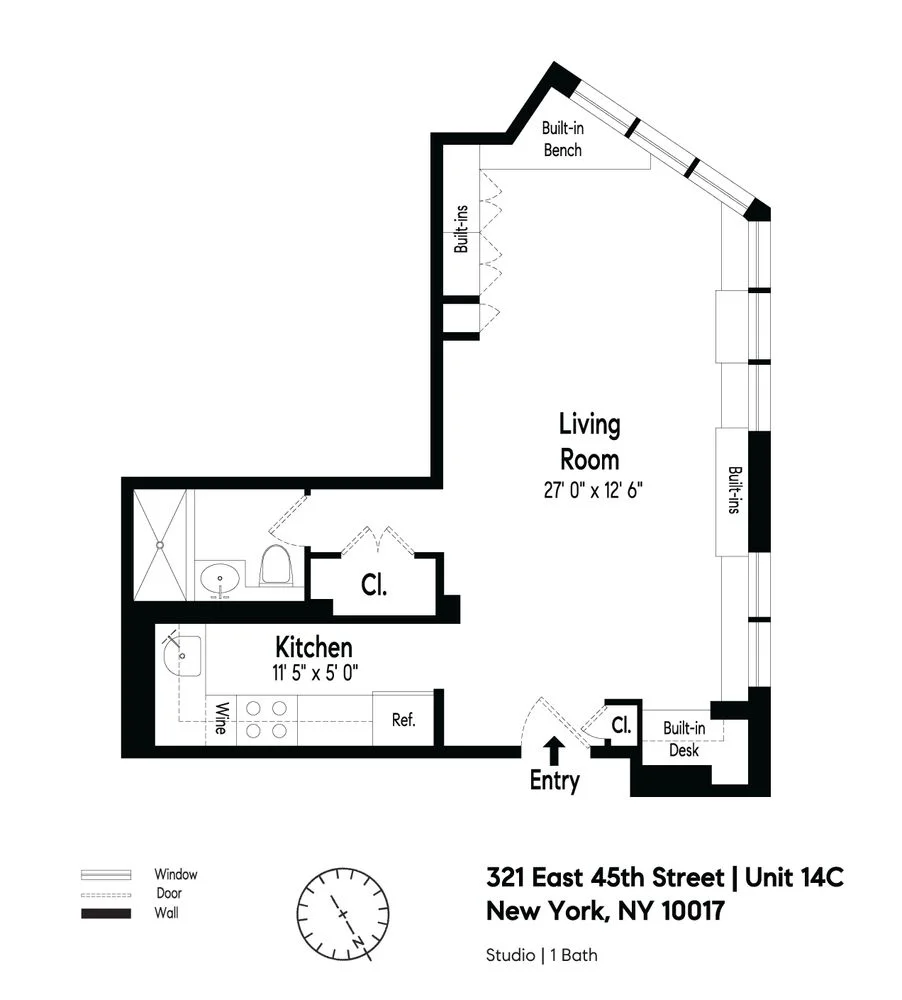 Apartamento de 1 Dormitorio en Venta en 321 East 45th Street – Manhattan – Nueva York – NY - 5