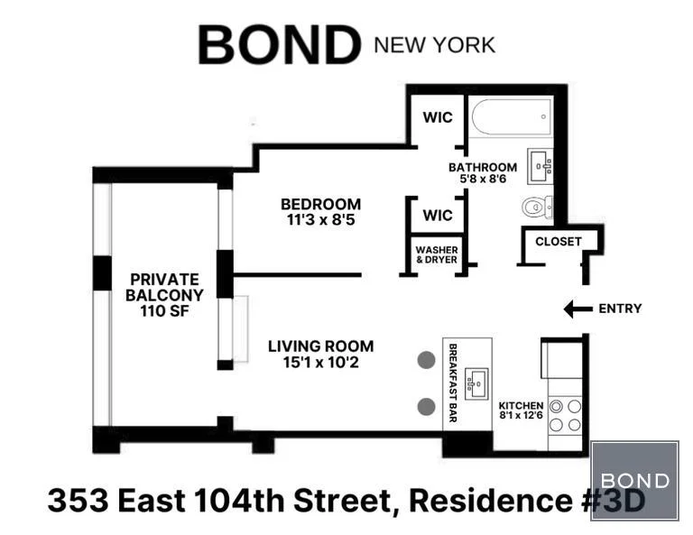 Apartamento de 1 Dormitorio en Venta en 353 East 104th Street – Manhattan – New York – NY - 7