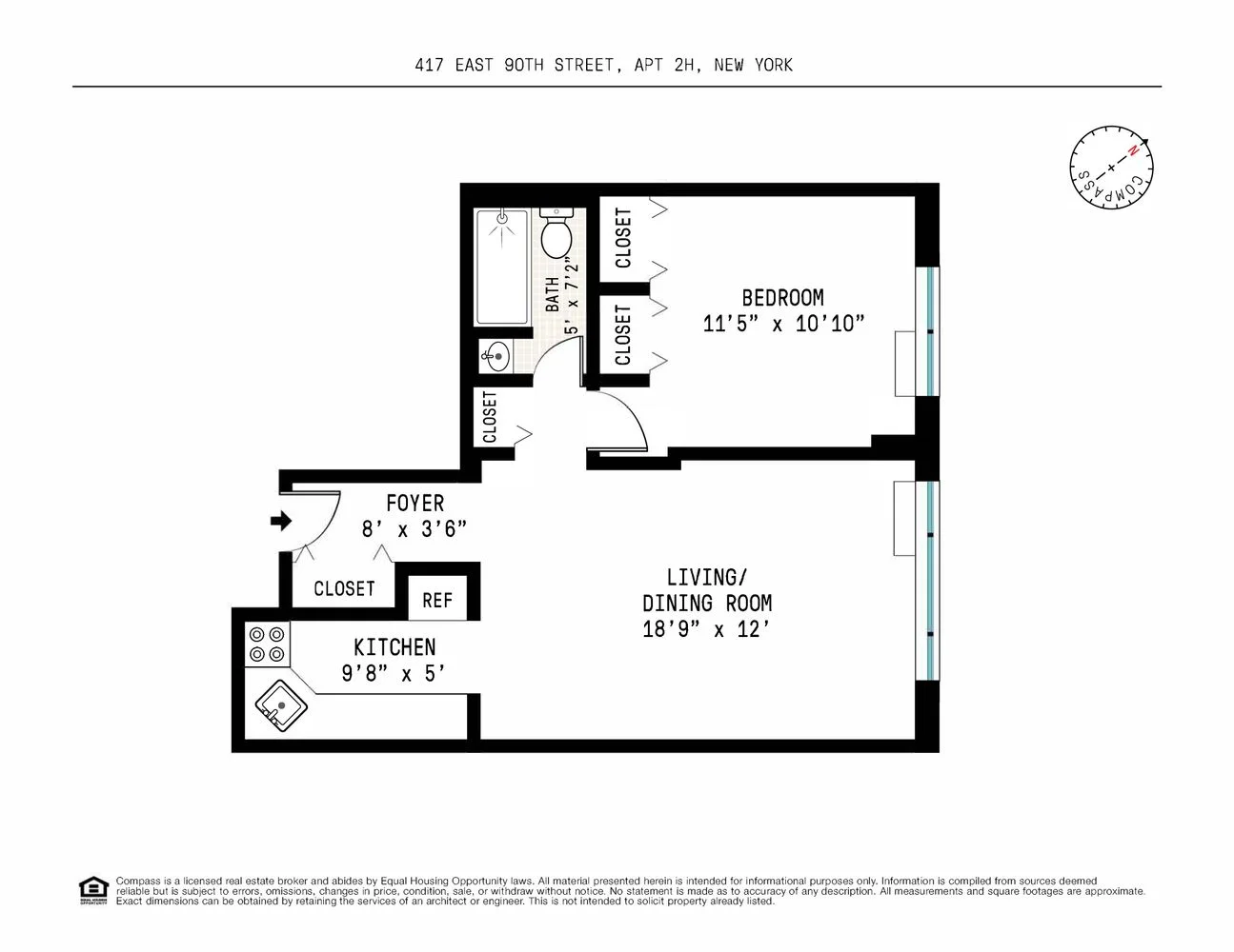 Apartamento de 1 Dormitorio en Venta en 417 East 90th Street – Manhattan – New York – NY - 7