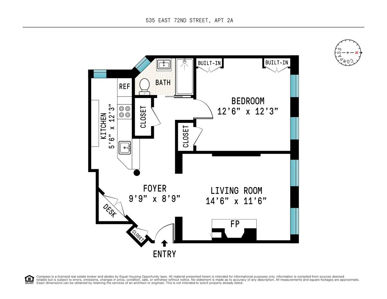 Apartamento de 1 Dormitorio en Venta en 535 East 72nd Street – Manhattan – Nueva York – NY - 4