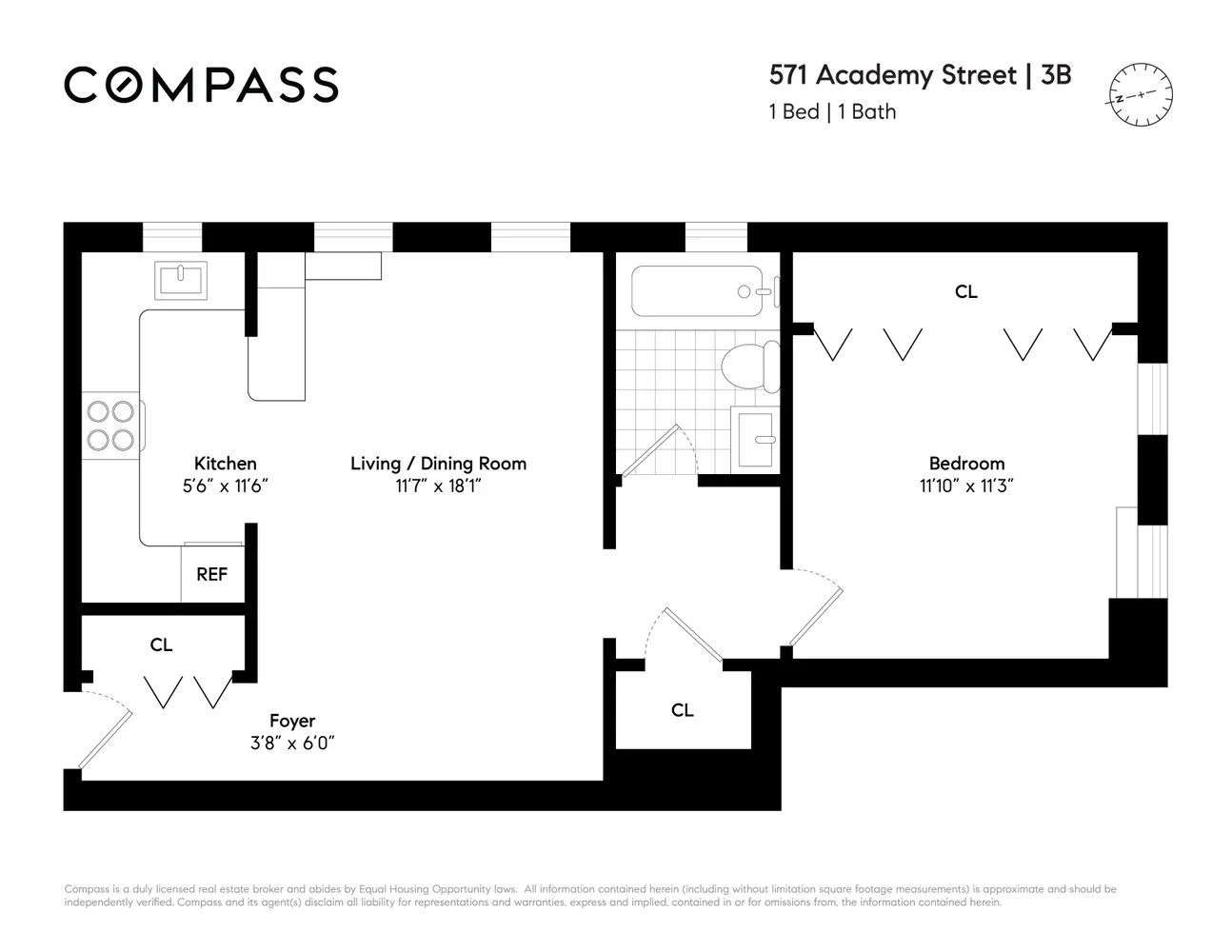 Apartamento de 1 Quarto à Venda em 571-579 Academy Street – Manhattan, Nova Iorque - 7