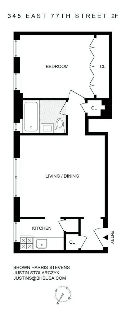 Apartamento de 1 Dormitorio en Venta en 345 East 77th Street – Manhattan – Nueva York – NY - 1