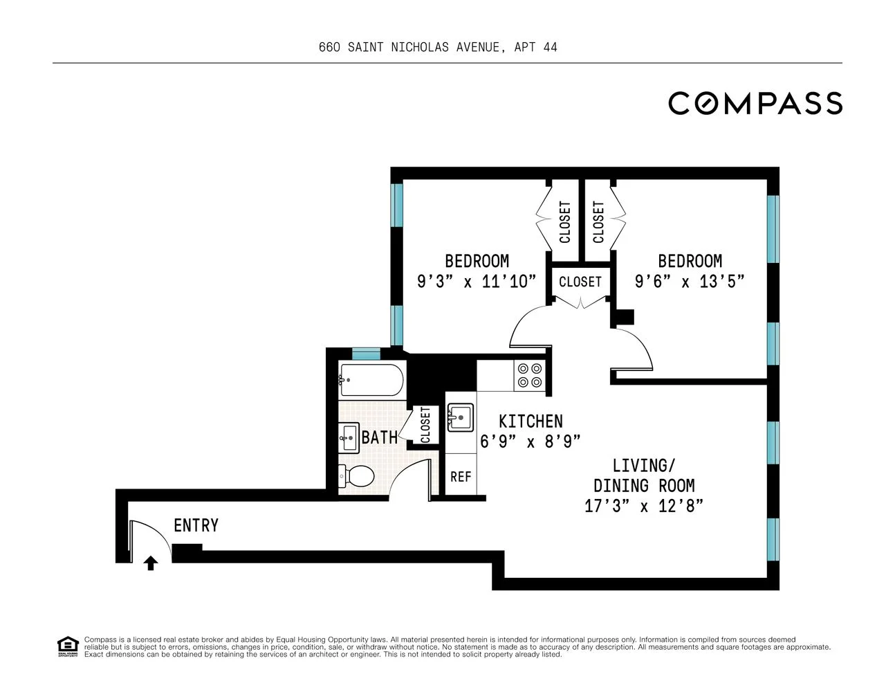 Apartamento de 2 Dormitorios en Venta en 660 St Nicholas Avenue – Manhattan, Nueva York – NY - 3