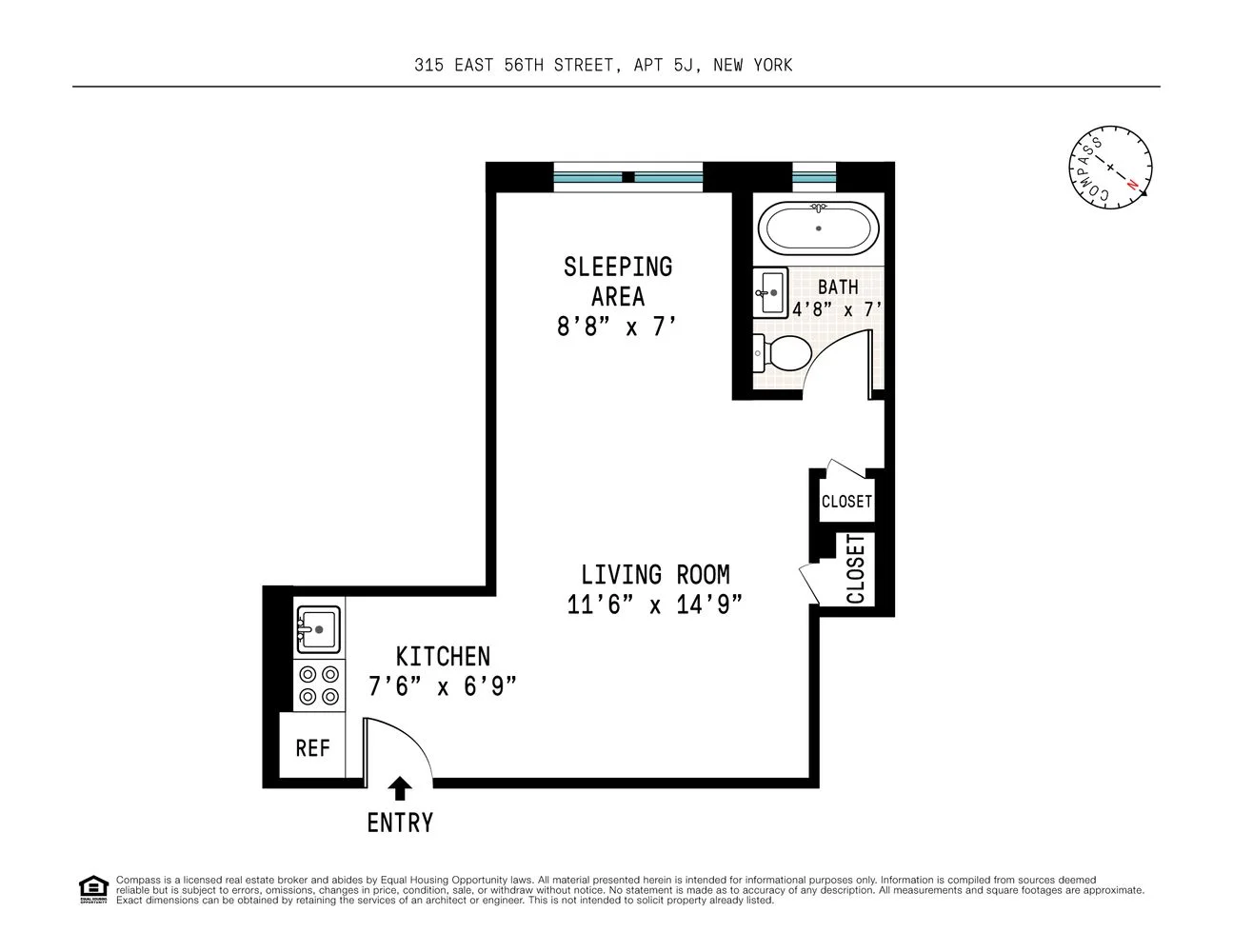 Studio à Venda em 315 East 56th Street – Manhattan, Nova Iorque – NY - 3