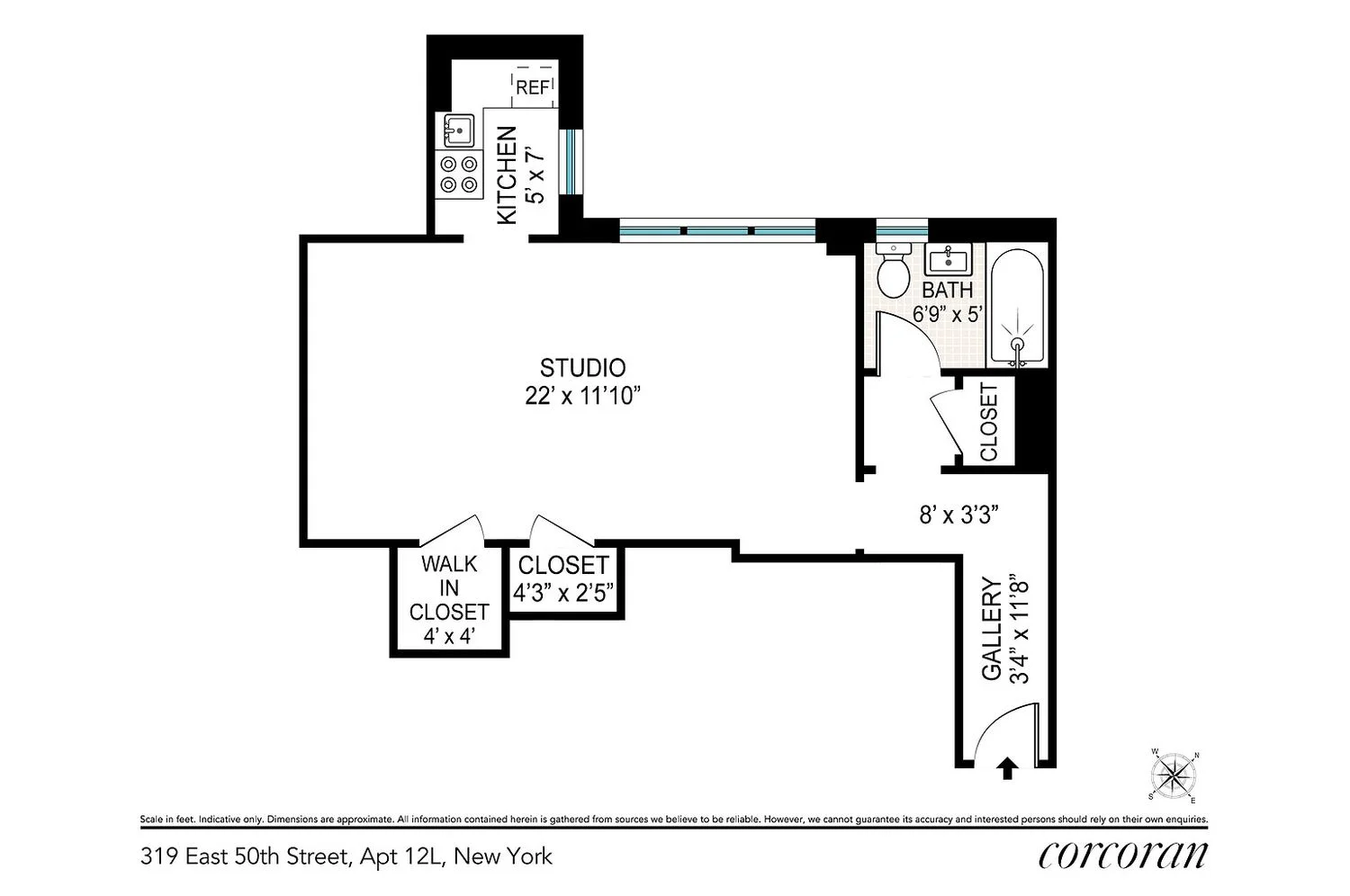 Studio à Vendre au 319 East 50th Street – Manhattan – New York – NY - 2