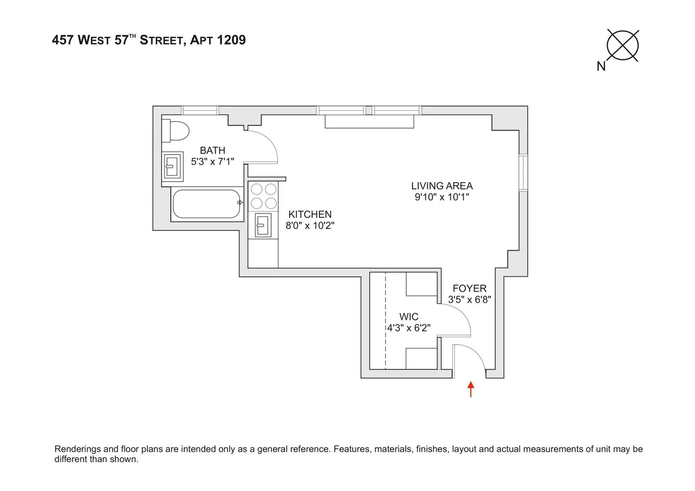 Studio à Vendre au 457 West 57th Street – Manhattan – New York – NY - 3