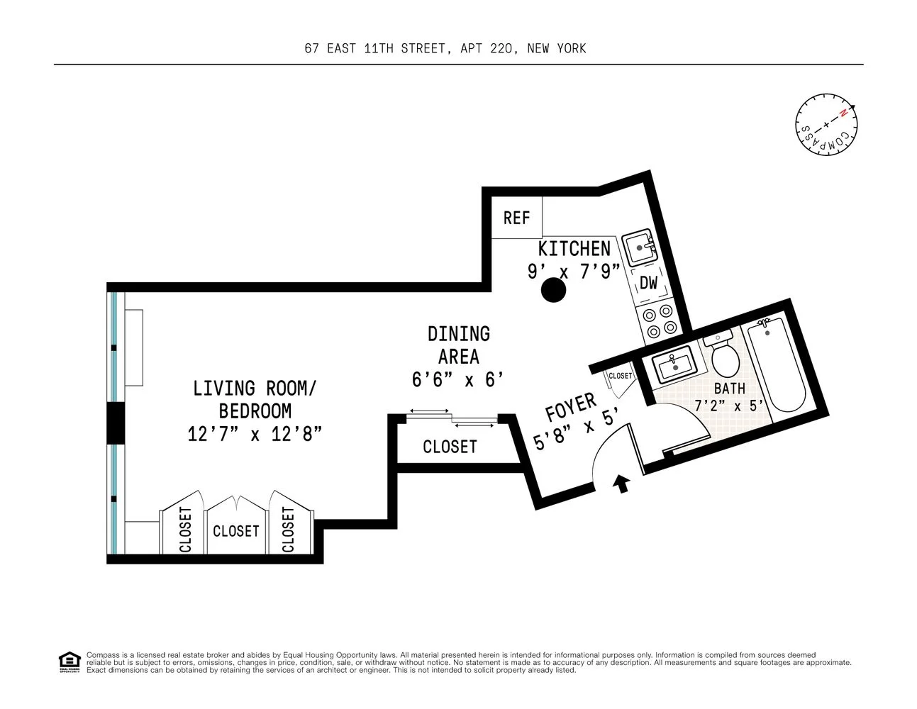 Studio à Venda em Greenwich Village – Manhattan, Nova Iorque – NY - 8