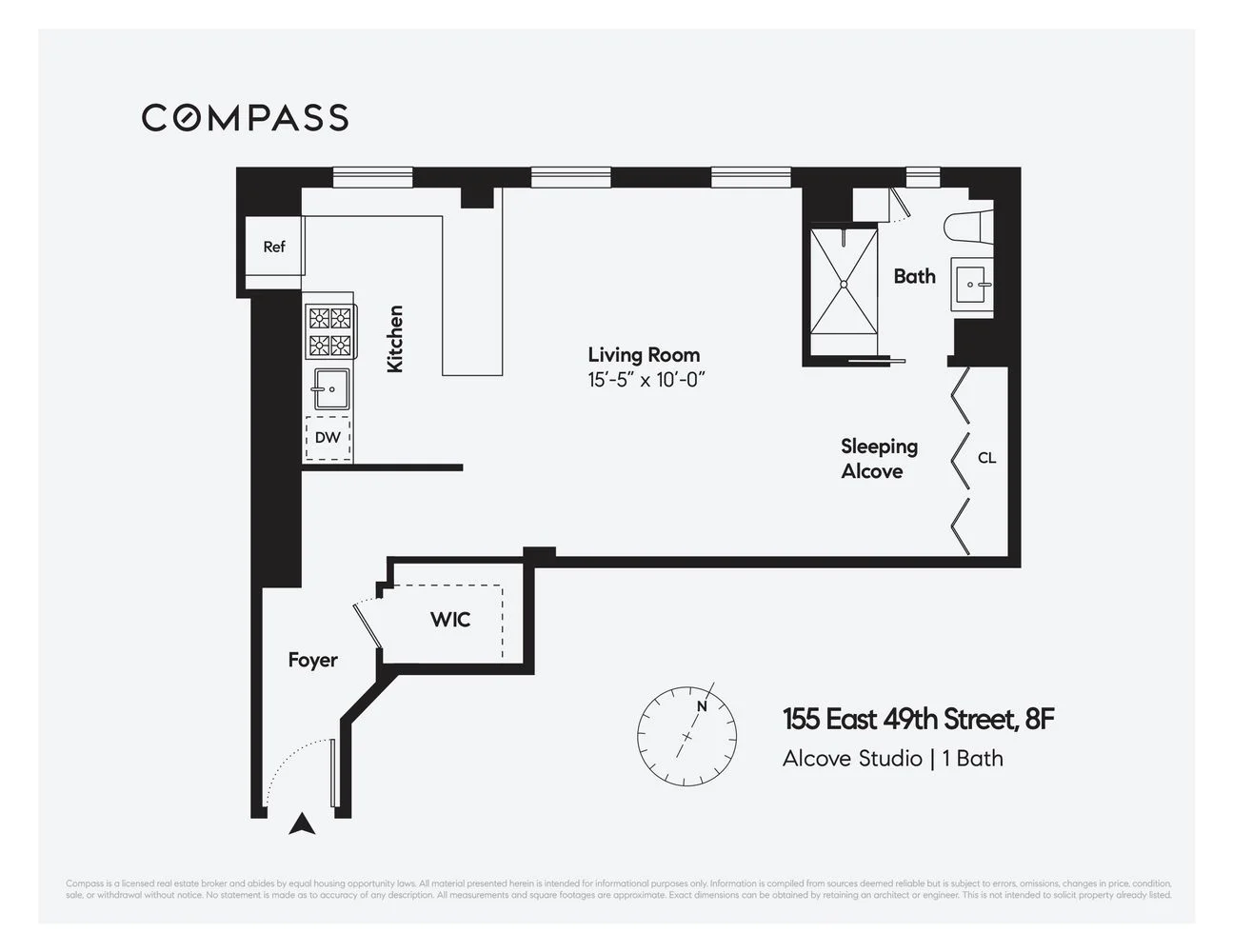 Studio à Venda em Manhattan, Nova Iorque – 155 East 49th Street – NY - 8