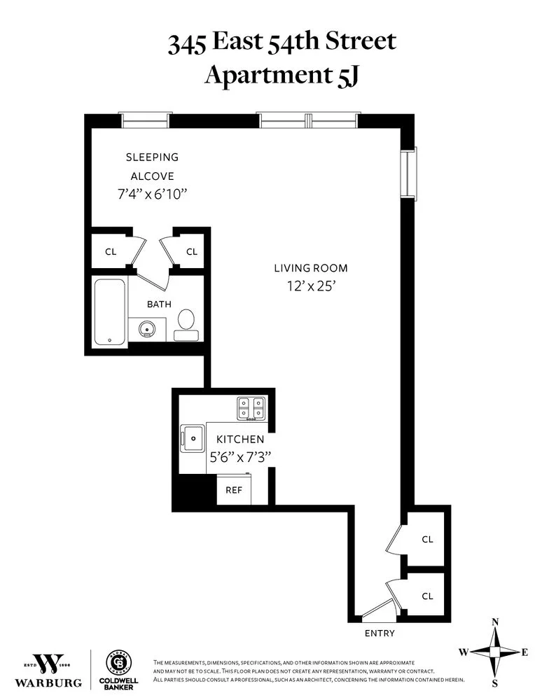 Studio à Venda na 345 East 54th Street – Manhattan, Nova Iorque – NY - 7